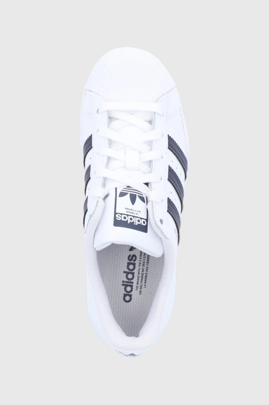 biela Detské kožené topánky adidas Originals Superstar GY3358