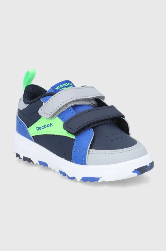 Reebok Classic buty skórzane dziecięce Weebok Clasp Low GZ0872 niebieski