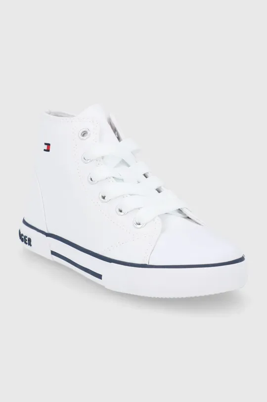 Παιδικά πάνινα παπούτσια Tommy Hilfiger λευκό
