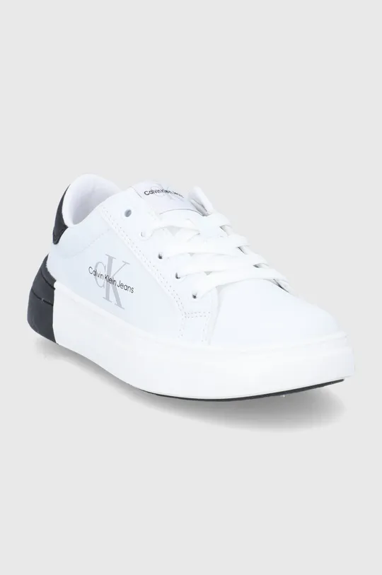 Παιδικά παπούτσια Calvin Klein Jeans λευκό