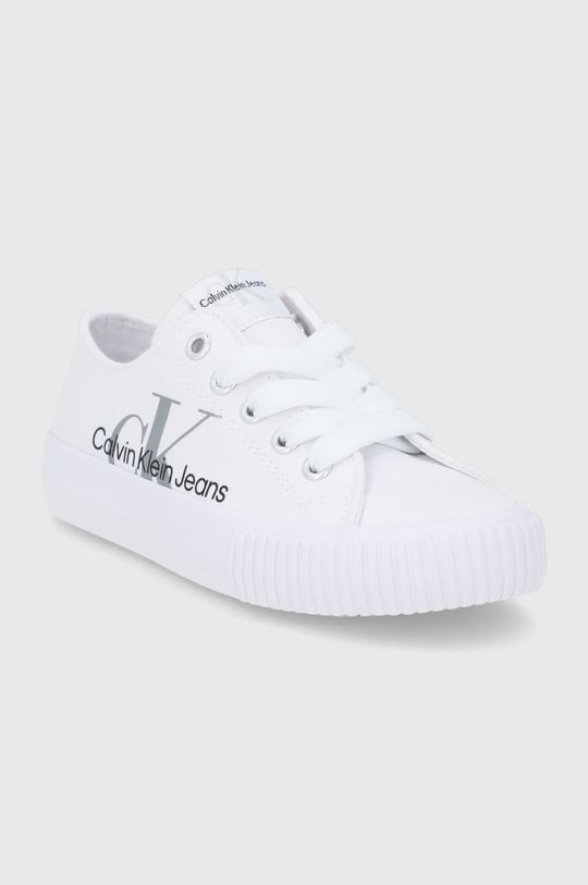 Calvin Klein Jeans tenisówki dziecięce V3X9.80125.28.34 biały