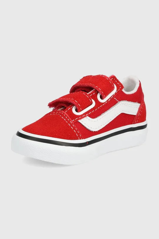 κόκκινο Παιδικά πάνινα παπούτσια Vans