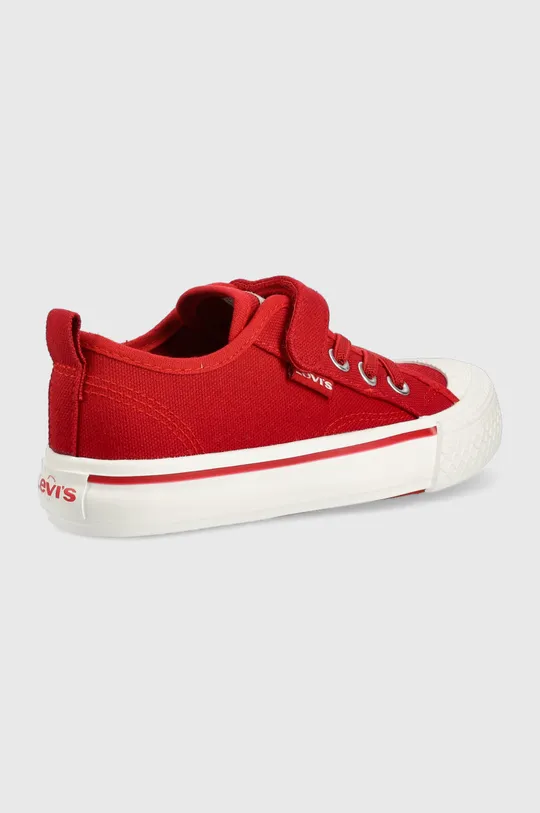 Παιδικά πάνινα παπούτσια Levi's κόκκινο