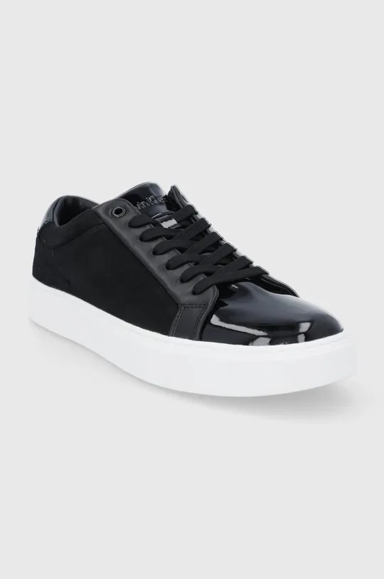 Calvin Klein - Δερμάτινα παπούτσια μαύρο