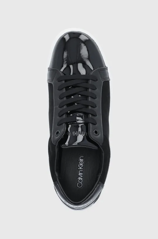 μαύρο Calvin Klein - Δερμάτινα παπούτσια