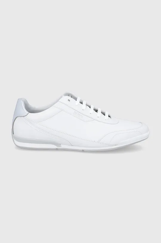 biały Boss buty skórzane Saturn 50464427.100 Męski