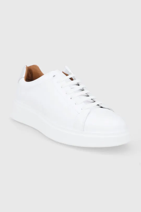 Kožne cipele Boss bijela