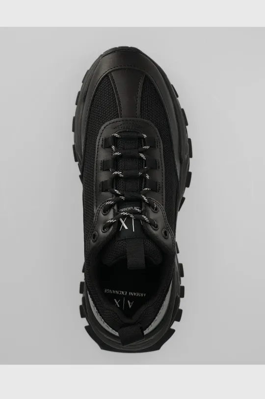 czarny Armani Exchange sneakersy XUX137.XV563.K001