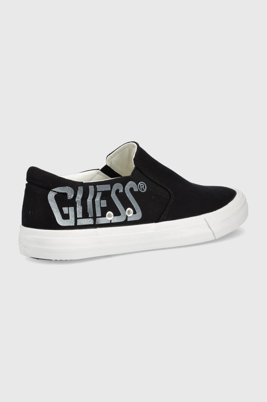 Πάνινα παπούτσια Guess Ederle μαύρο