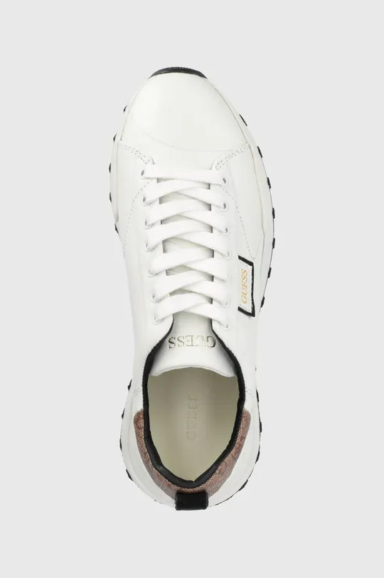 λευκό Δερμάτινα παπούτσια Guess Lucca