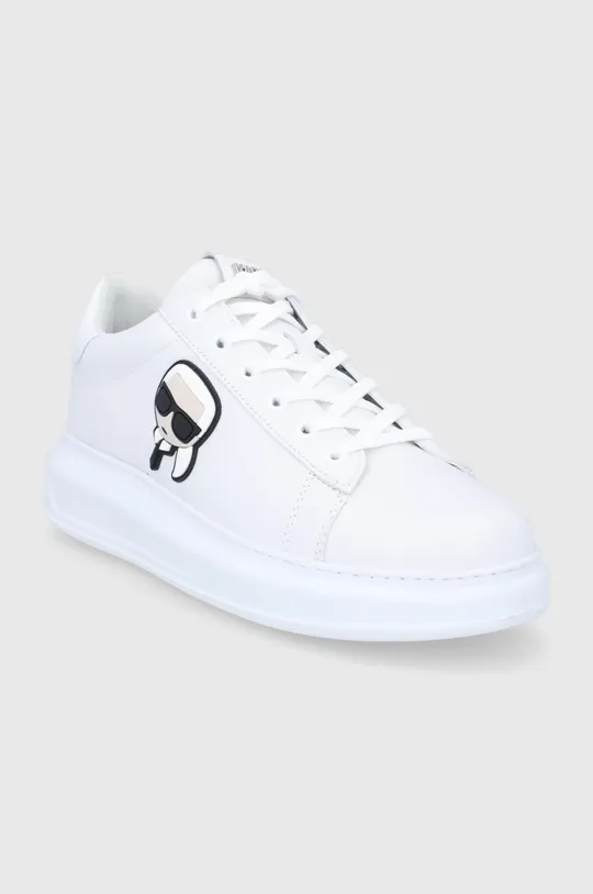 Kožne cipele Karl Lagerfeld KAPRI MENS bijela