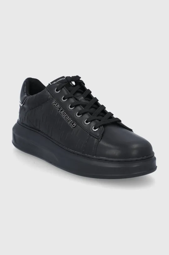 Usnjeni čevlji Karl Lagerfeld Kapri Mens črna