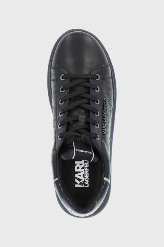 czarny Karl Lagerfeld buty skórzane KAPRI MENS KL52549.00X
