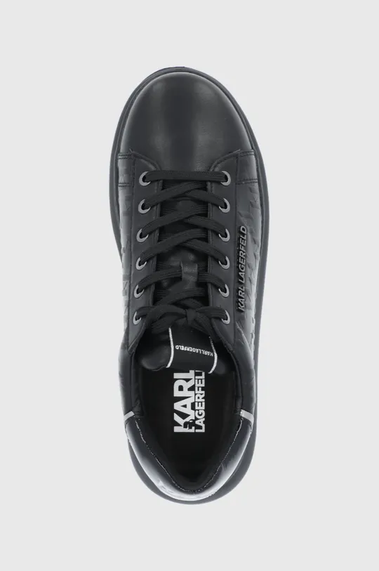 čierna Kožená obuv Karl Lagerfeld KAPRI MENS