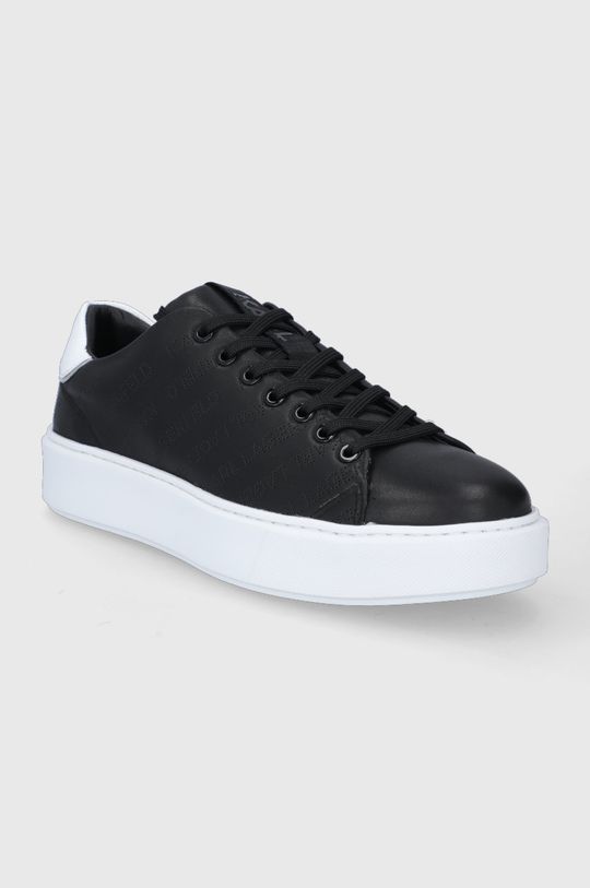 Kožená obuv Karl Lagerfeld Maxi Kup čierna
