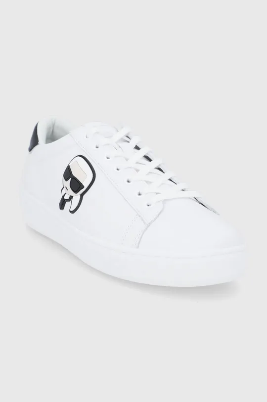Kožne cipele Karl Lagerfeld Kupsole Iii bijela