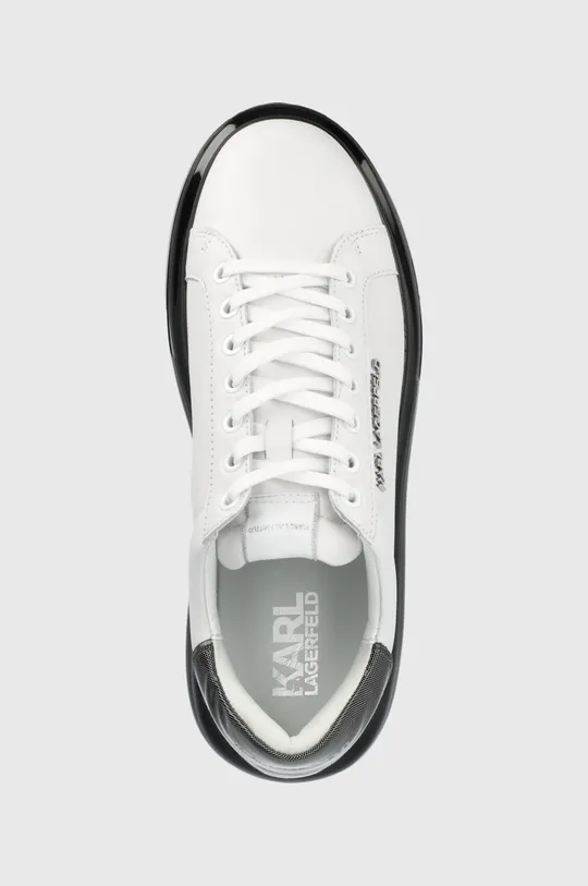 biały Karl Lagerfeld buty skórzane KAPRI KUSHION KL52625.010