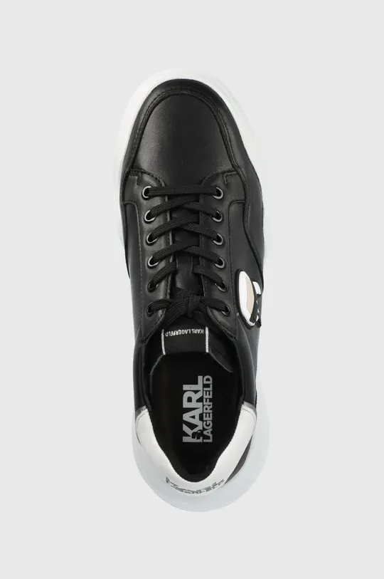črna Usnjeni čevlji Karl Lagerfeld Kapri Run