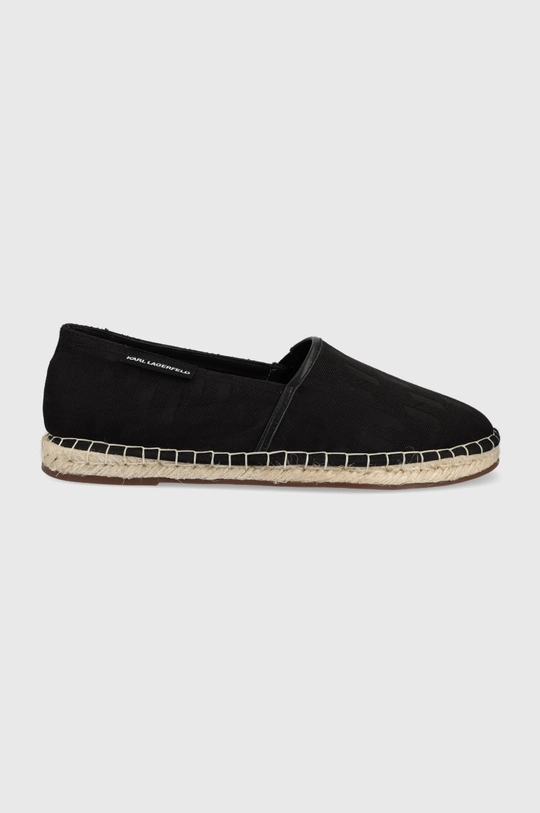 czarny Karl Lagerfeld espadryle KAMINO KL70109.H00 Męski