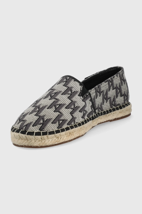 Karl Lagerfeld espadryle KAMINO KL70109.HL0 Cholewka: Materiał tekstylny, Skóra naturalna, Wnętrze: Materiał tekstylny, Podeszwa: Materiał syntetyczny