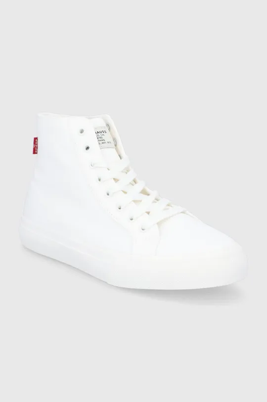Πάνινα παπούτσια Levi's λευκό