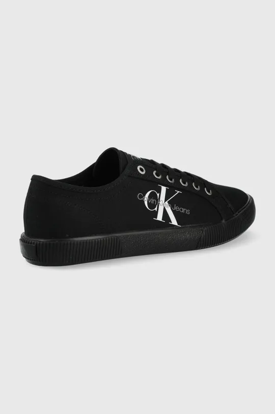 Πάνινα παπούτσια Calvin Klein Jeans μαύρο