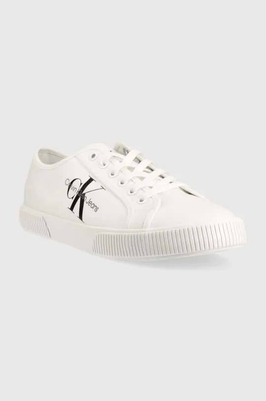 Πάνινα παπούτσια Calvin Klein Jeans ESSENTIAL VULCANIZED 1 λευκό