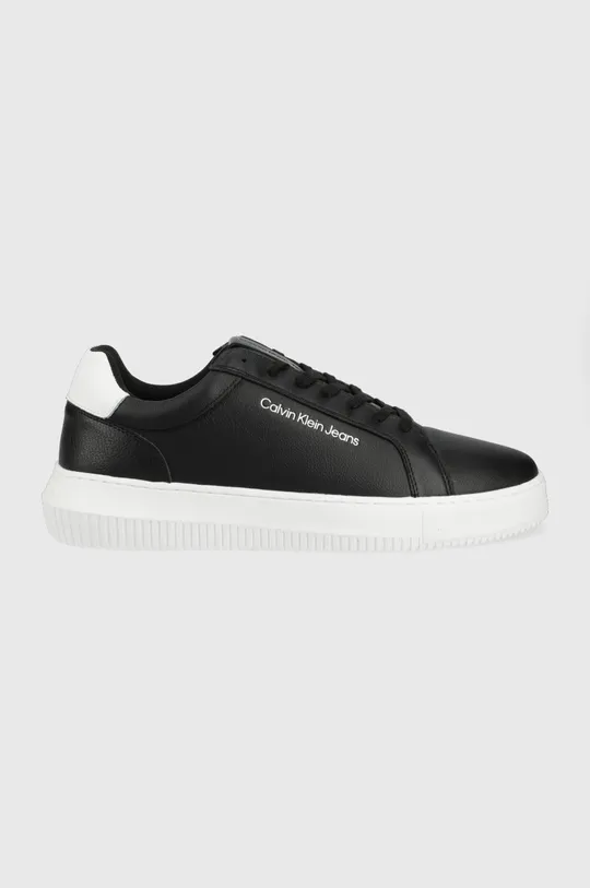 μαύρο Δερμάτινα αθλητικά παπούτσια Calvin Klein Jeans Ανδρικά