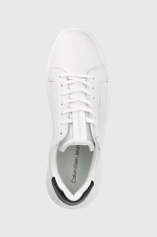 λευκό Δερμάτινα αθλητικά παπούτσια Calvin Klein Jeans