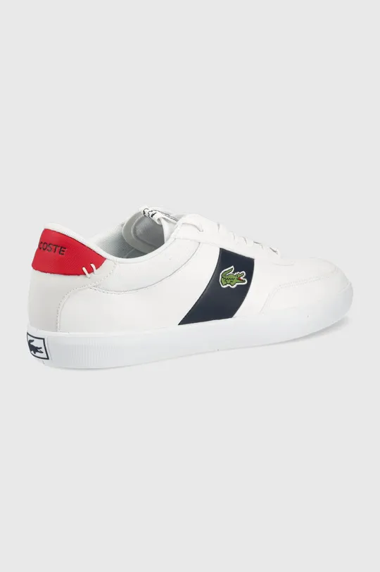 Δερμάτινα αθλητικά παπούτσια Lacoste Court-master 0121 1 λευκό