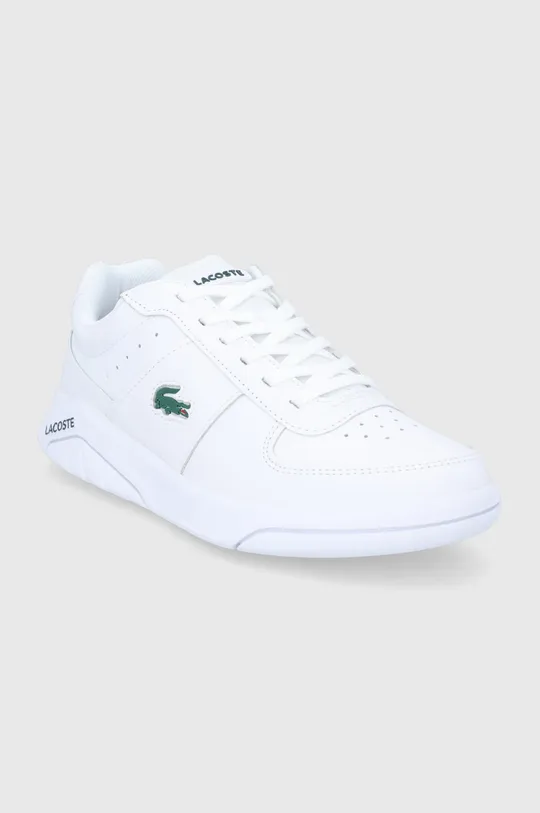 Δερμάτινα παπούτσια Lacoste GAME ADVANCE 0121 1 λευκό