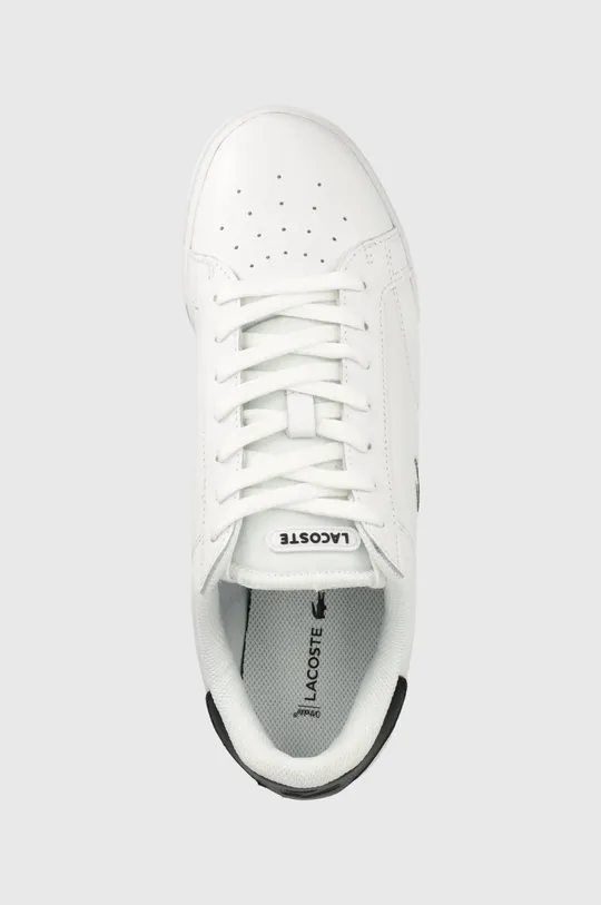 λευκό Δερμάτινα αθλητικά παπούτσια Lacoste Twin Serve 0121 1