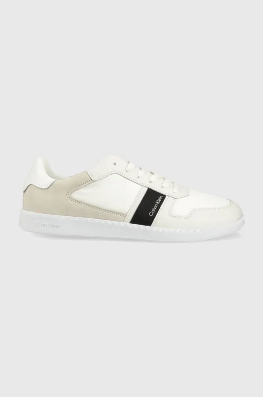 biały Calvin Klein sneakersy LOW TOP LACE UP MIX Męski