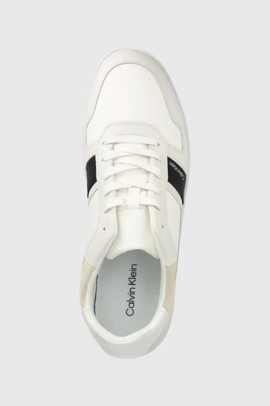 biały Calvin Klein sneakersy LOW TOP LACE UP MIX