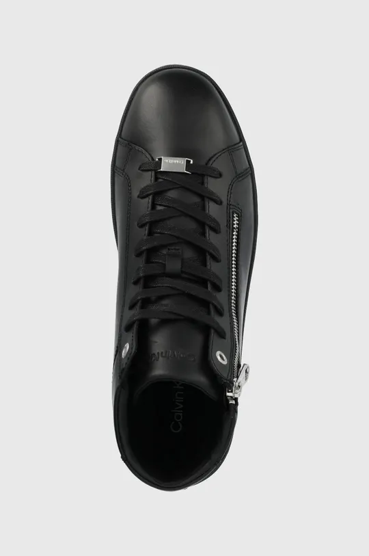 fekete Calvin Klein bőr sportcipő