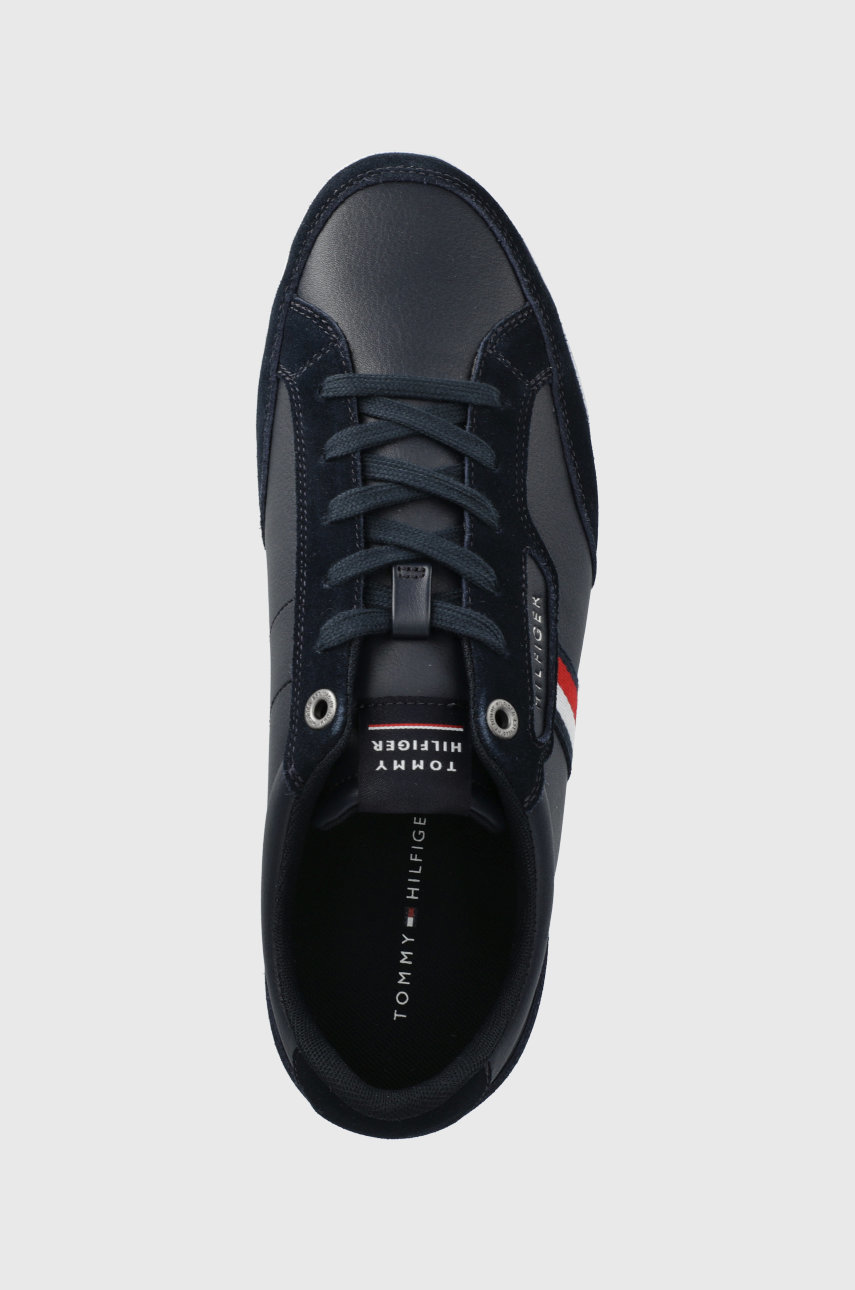granatowy Tommy Hilfiger buty skórzane