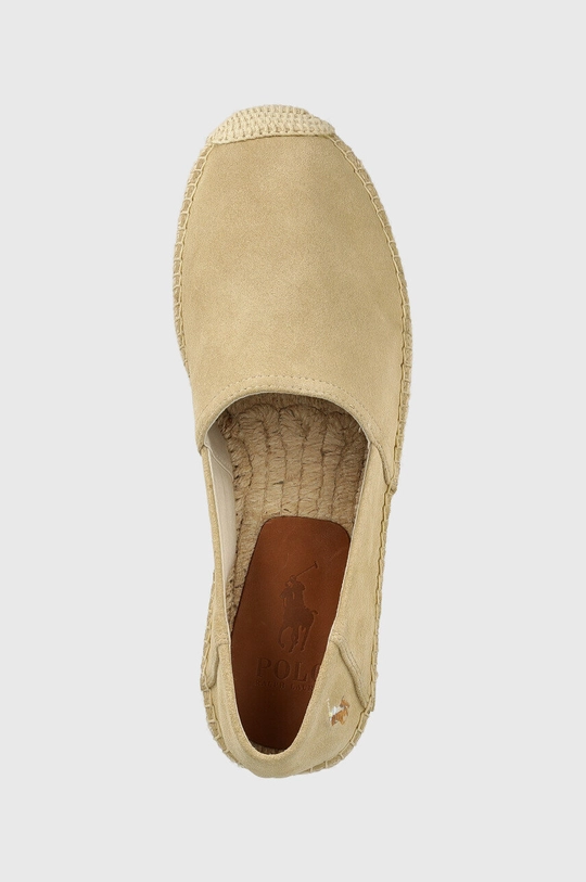 beżowy Polo Ralph Lauren espadryle zamszowe Cevio Slip