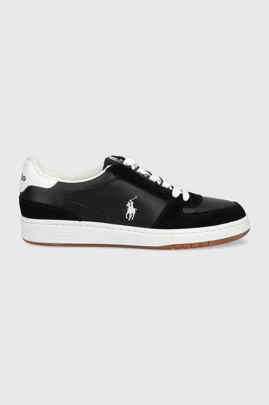 czarny Polo Ralph Lauren sneakersy skórzane Polo Crt Męski