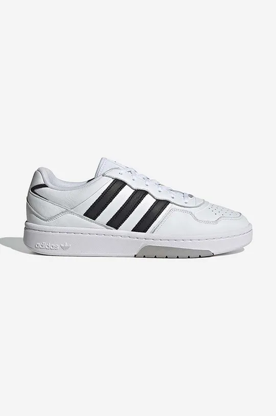 white adidas Originals leather sneakers Courtic Men’s