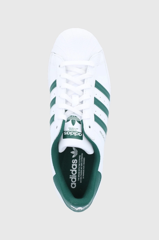 white adidas Originals leather shoes Superstar