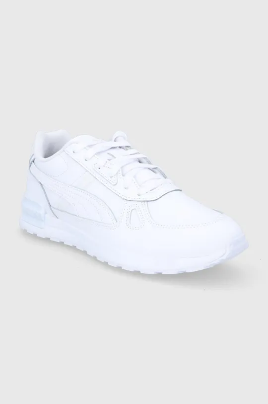 Puma - Δερμάτινα παπούτσια Gravition Pro L λευκό