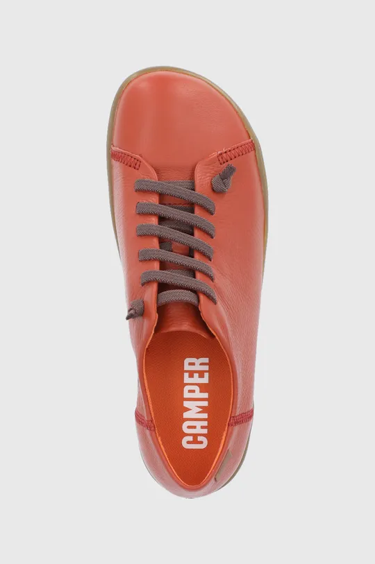 πορτοκαλί Δερμάτινα παπούτσια Camper Peu Cami