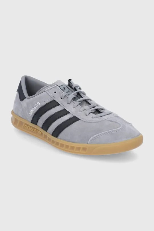 Semišové topánky adidas Originals GW5751 sivá