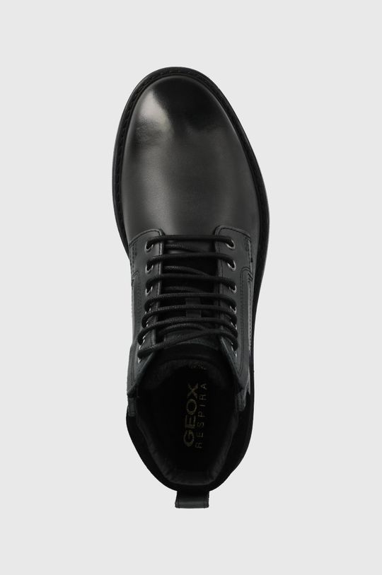 čierna Kožená obuv Geox