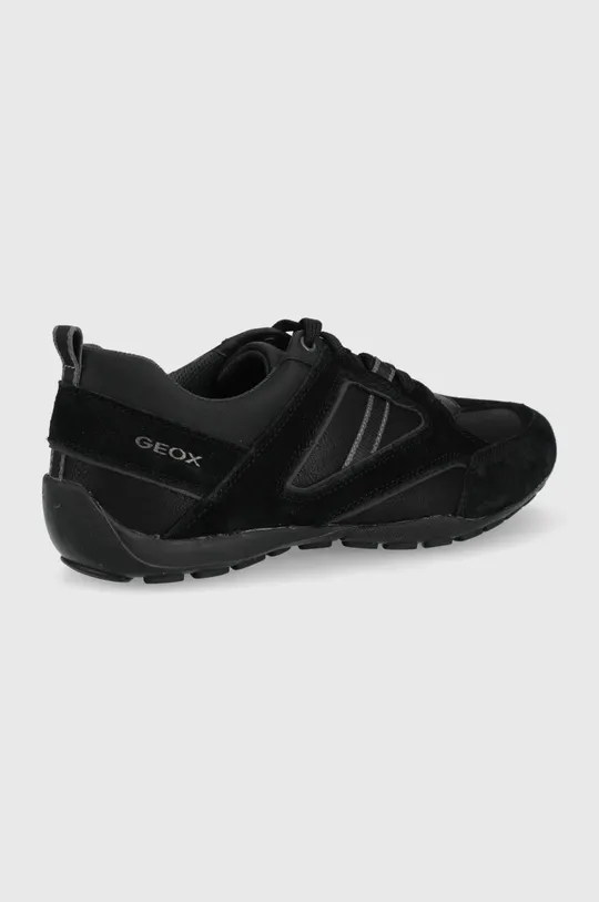 Kožená obuv Geox čierna