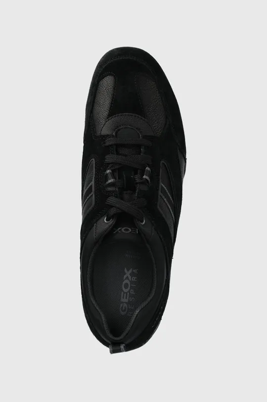 čierna Kožená obuv Geox