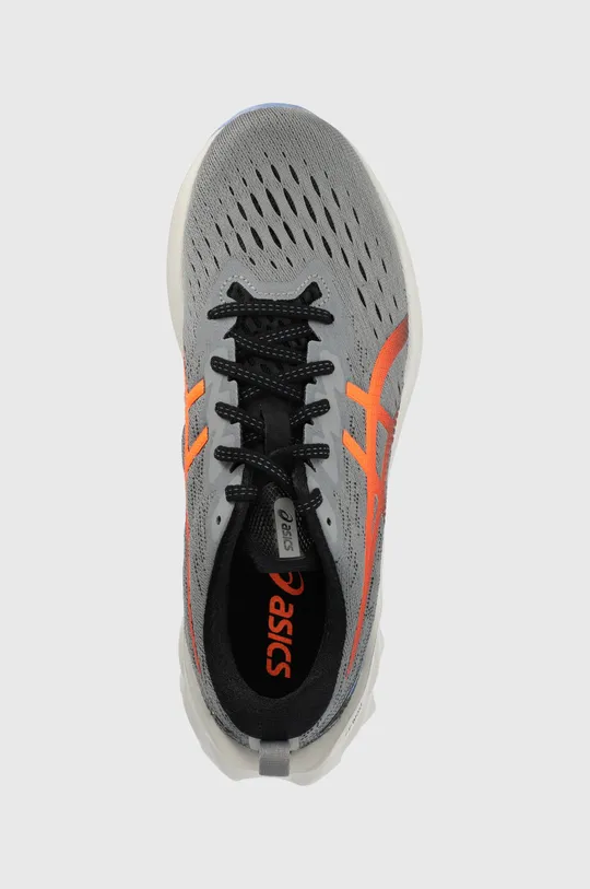 gray Asics running shoes Novablast 2