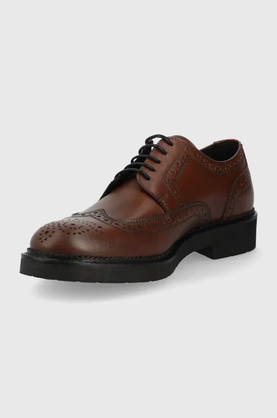 Kožne cipele HUGO  Vanjski dio: Prirodna koža Unutrašnji dio: Tekstilni materijal Potplat: Sintetički materijal