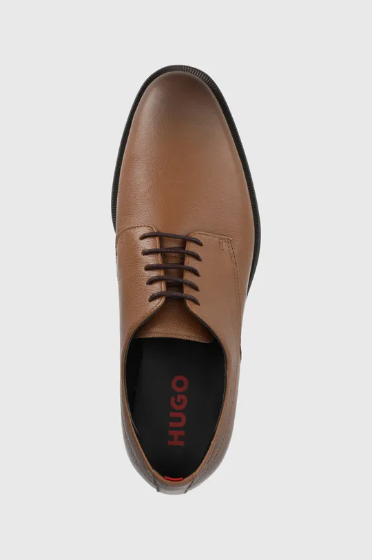 коричневый Кожаные туфли HUGO