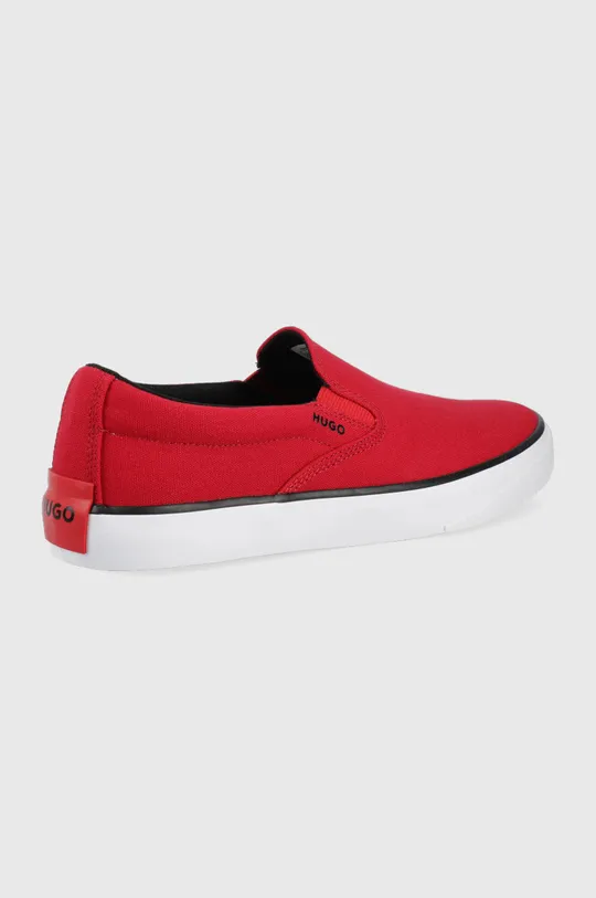 Πάνινα παπούτσια HUGO κόκκινο